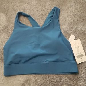 NWT Fabletics the no-bounce sports bra, celestial blue, size M/8